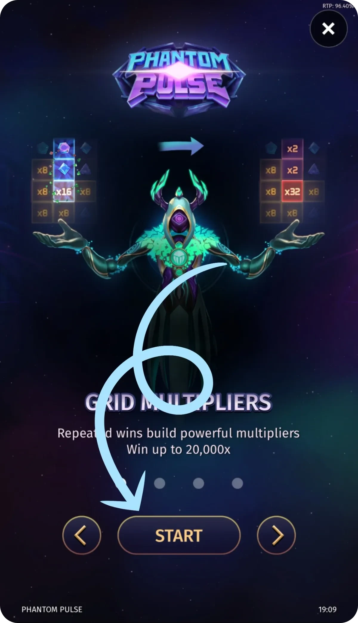 Ekran mechaniki Grid Multipliers w Phantom Pulse
